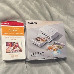 Canon White SELPHY Photo Printer for Vibrant Prints